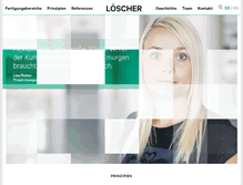 Tablet Screenshot of loescher-elektronik.at